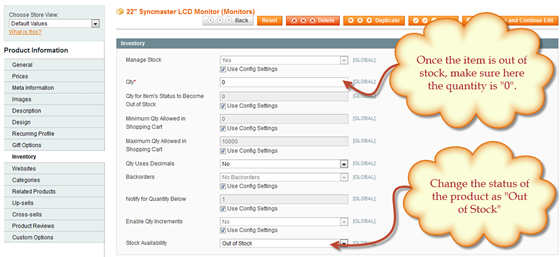 Magento Extension: Out Of Stock Notification Module